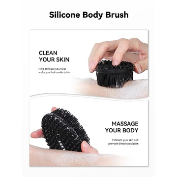 HEETA Silicone Body Scrubber for Gentle Exfoliation and Cleansing