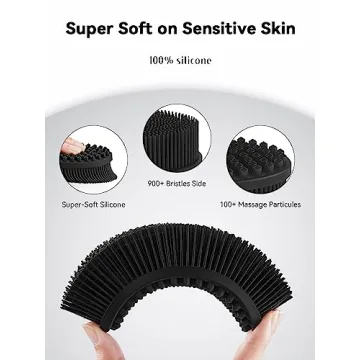 HEETA Silicone Body Scrubber for Gentle Exfoliation and Cleansing