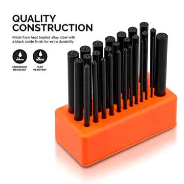 NEIKO Transfer Punch Set - Precise & Durable 28-Piece Kit