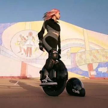 INMOTION V8S Electric Unicycle One Wheel Self Balancing Scooters for Adults,16 Inch Smart Electric Monowheel with 22 MPH, 30° Climbing Capacity & 47 Miles Mileages