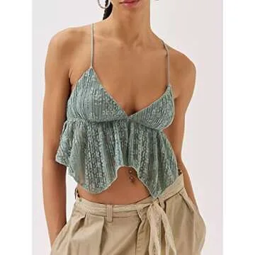 Stylish Women Y2K Backless Crop Top for Summer