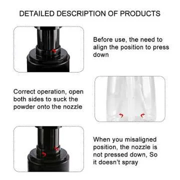 2 Pieces Barber Powder Spray Bottle, Empty Powder Travel Cosmetics Blower, Refillable Hair Fiber Applicator for Hair Salon, Home, Beauty (140ml+140ml)