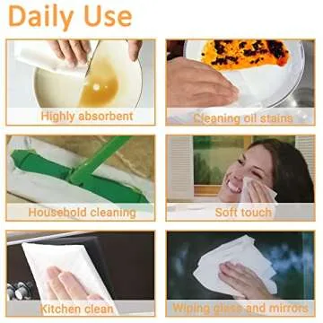 Belinlen Bamboo Paper Towels 4 Rolls Heavy Duty Washable