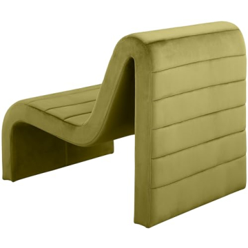 Meridian Modern Velvet Accent Chair in Rich Olive