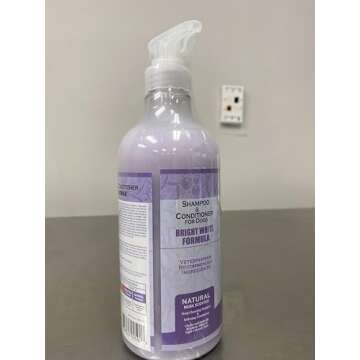 Alpha Dog Series Bright White Grooming Natural Dog Shampoo and Conditioner with Aloe Vera, pH balanc...