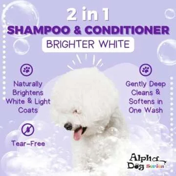 Natural Dog Shampoo and Conditioner for Bright White Coats