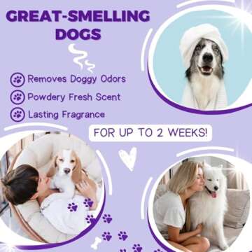 Alpha Dog Series Bright White Grooming Natural Dog Shampoo and Conditioner with Aloe Vera, pH balanced Shampoo for Dogs, Tear-Free, Moisturizing Dog Shampoo for Sensitive Skin - 26.4 Oz