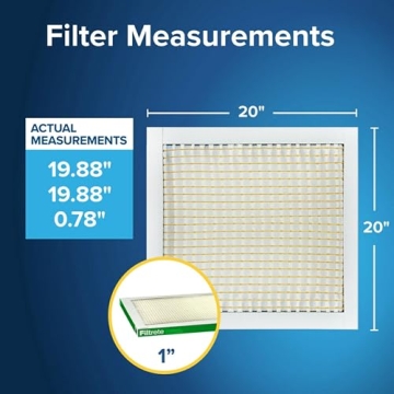 Filtrete 20x30x1 Air Filter, 4-Pack, MERV 8 Performance
