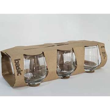 Home Essentials Basic Set of 6 3.25 oz Shot Glass