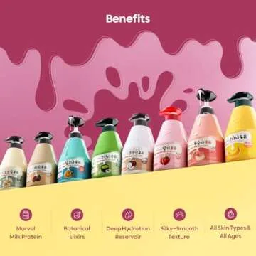 WELCOS KWAILNARA Strawberry Milk Body Lotion – Korean Body Lotion for Hydrated and Nourished Skin 560 g / 19.75 fl. oz