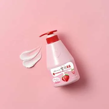 WELCOS KWAILNARA Strawberry Milk Body Lotion – Korean Body Lotion for Hydrated and Nourished Skin 560 g / 19.75 fl. oz