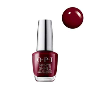 OPI Infinite Shine 2 Long-Wear Lacquer, Malaga Wine, Red Long-Lasting Nail Polish, 0.5 fl oz