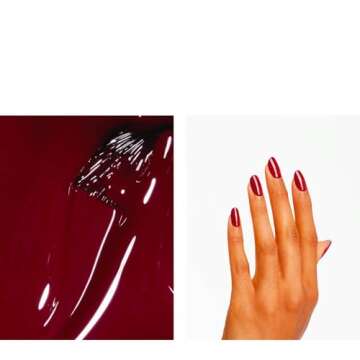 OPI Infinite Shine 2 Long-Wear Lacquer, Malaga Wine, Red Long-Lasting Nail Polish, 0.5 fl oz