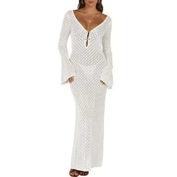 ANRABESS Womens Swimsuit Swim Crochet Cover Up - Elegant Summer Beach Essential
