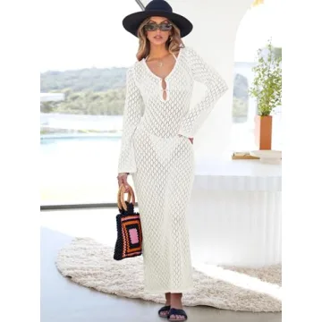 ANRABESS Women's Crochet Cover Up for Summer Style