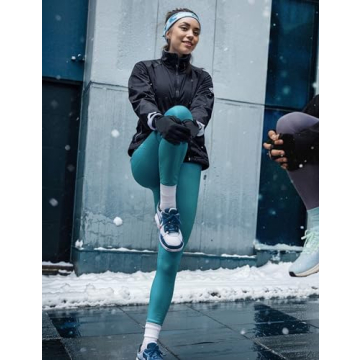 Warm Fleece Lined Leggings with Pockets for Women