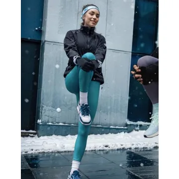 Warm Fleece Lined Leggings with Pockets for Women