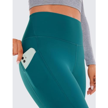 Warm Fleece Lined Leggings with Pockets for Women