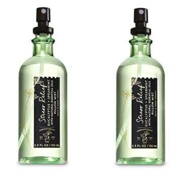 Bath & Body Works Aromatherapy Stress Relief Eucalyptus Spearmint Pillow Mist 5.3 Fl Oz Duo