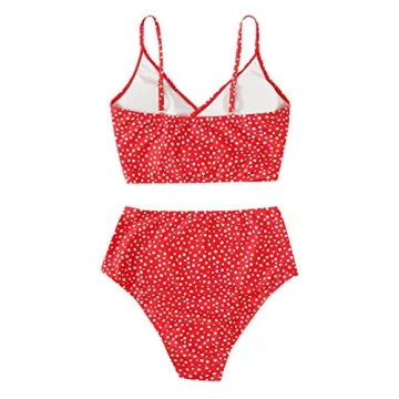 SweatyRocks Women's Two-Piece Swimsuit with High Waisted Style