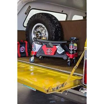 Adam's Mobile Rolling Utility Creeper Seat for Mechanics