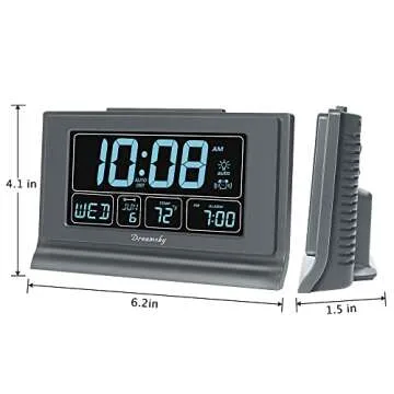 DreamSky Digital Alarm Clock with USB Charging Ports