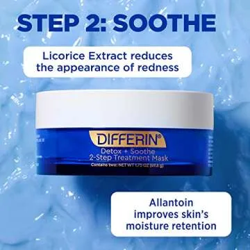 Differin Clay Face Mask for Acne Prone Skin - Detox & Soothe