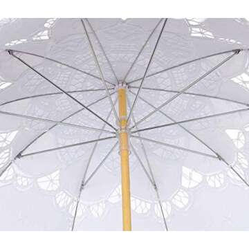 BABEYOND Elegant Lace Parasol for Weddings and Cosplay