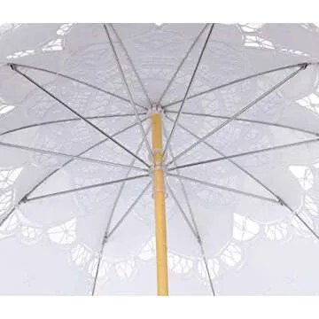 BABEYOND Elegant Lace Parasol for Weddings and Cosplay