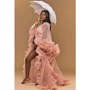 BABEYOND Elegant Lace Parasol for Weddings and Cosplay