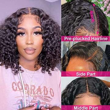 SODLIS Glueless Deep Wave Lace Front Wig for Black Women