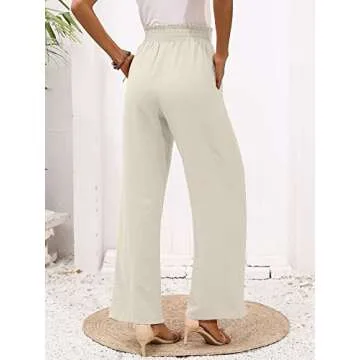 Heymoments Women's Lightweight Wide Leg Pants with Pockets