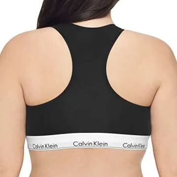 Calvin Klein Women’s Modern Cotton Bralette - Non-Wire, Black, XS