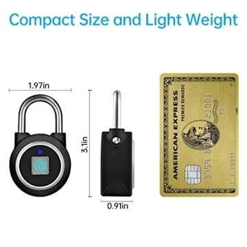 MEGAFEIS Smart Fingerprint Padlock - Bluetooth Lock