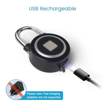 MEGAFEIS Smart Fingerprint Padlock - Bluetooth Lock