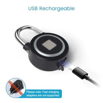 MEGAFEIS Smart Fingerprint Padlock - Bluetooth Lock