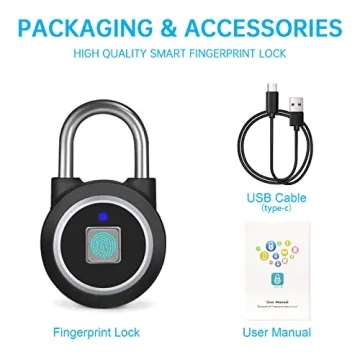 MEGAFEIS Smart Fingerprint Padlock - Bluetooth Lock