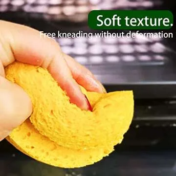 Natural Kitchen Sponges,3 Pack Thick Extra Heavy Duty Scrub Sponges,Household Cleaning Sponge for Dishes(11x4cm, 3 Pcs)