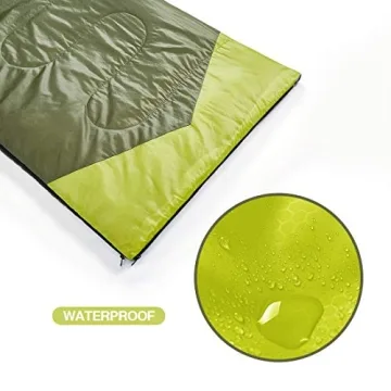 oaskys Camping Sleeping Bag - 3 Season Warm & Cool Weather - Summer Spring Fall Lightweight Waterproof for Adults Kids - Camping Gear Equipment, Traveling, and Outdoors