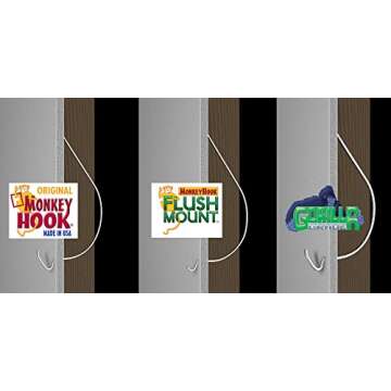 Monkey Hooks Picture Hangers Home and Office Pack, Gorilla Hook, Drywall Hooks for Hanging Pictures, Wall Hooks, Picture Hangers, Picture Hanging Kit, 30 pc set