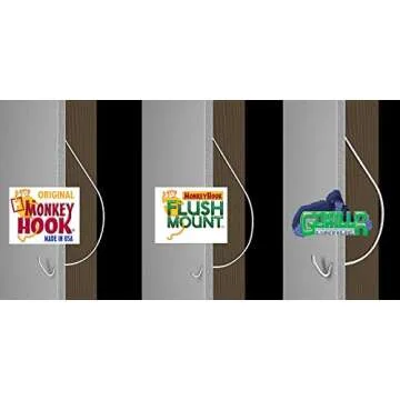 Monkey Hooks Picture Hangers Home and Office Pack, Gorilla Hook, Drywall Hooks for Hanging Pictures, Wall Hooks, Picture Hangers, Picture Hanging Kit, 30 pc set