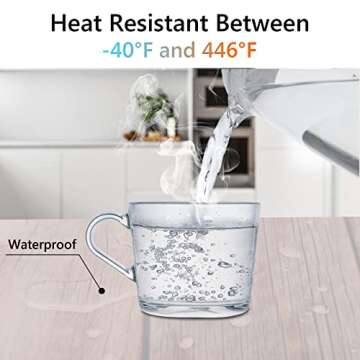 Gartful Non Slip Silicone Mat, 27.6 x 19.7 x 0.05 inches Transparent Silicone Mat, Thick Silicone Mat Pad for Baby Eating, Crafts, Jewelry Casting Mold, Painting, Countertop Protector, Table Placemat