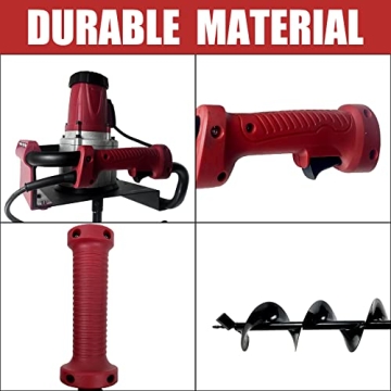 Powerful Higospro Electric Post Hole Digger with Auger Bits