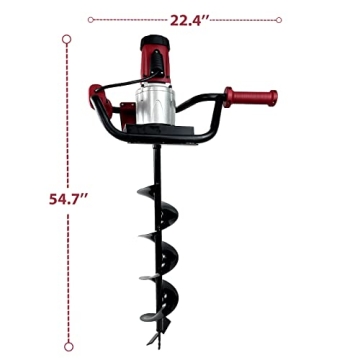 Powerful Higospro Electric Post Hole Digger with Auger Bits