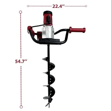 Powerful Higospro Electric Post Hole Digger with Auger Bits