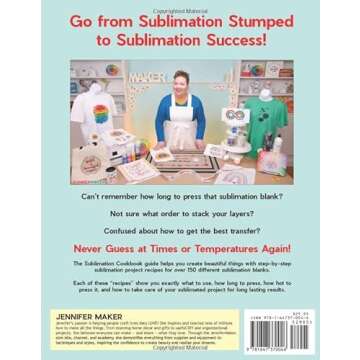 Sublimation Cookbook: Handy One-Page "Recipes" for Over 150 Sublimation Blanks