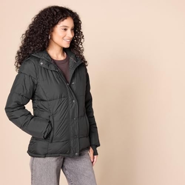 Amazon Essentials Women's Warm Quilted Winter Puffer Coat