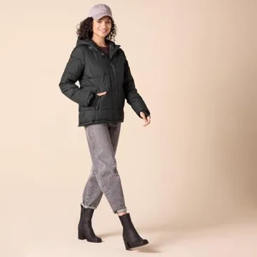 Amazon Essentials Women's Warm Quilted Winter Puffer Coat