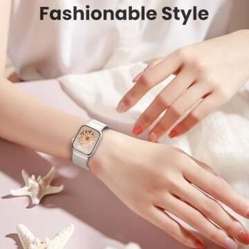 WANLISS Original Metal Milanese Loop Compatible with Apple Watch Band 38mm 40mm 41mm 42mm 44mm 45mm 49mm for Women Men, Magnetic Stainless Steel for iWatch Se Ultra Series 10 9 8 7 6 5 4 3 2 1