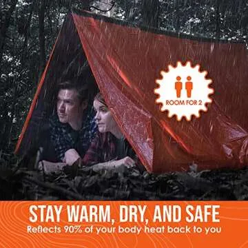 Go Time Gear Survival Tent - Lightweight 2-Person Shelter